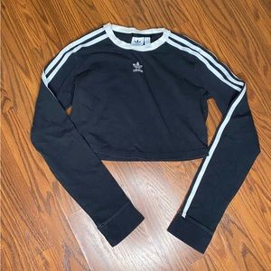 Adidas long sleeve crop top